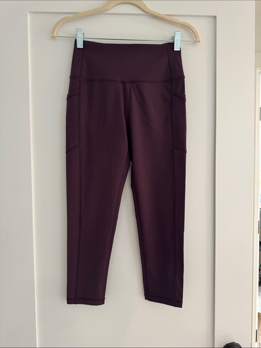 ZYIA Active High Rise Leggings in Purple | Size 6/8 or Medium | 20" Inseam